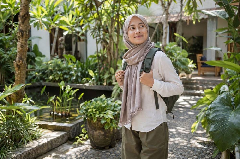 Modest clothing for visiting a mosque in Kuala Lumpur